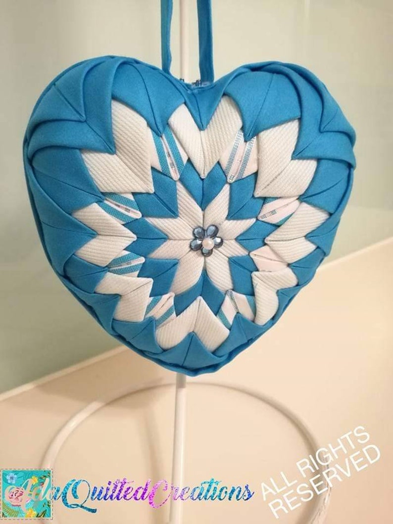 KIT Quilted ornament kit tutorial diy kit no sew quilted Etsy