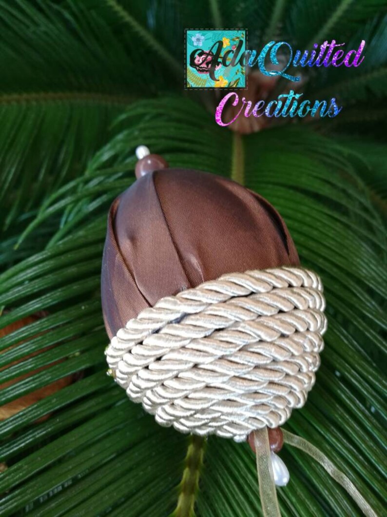 Acorns fabric acorn ornaments or bowl fillers fall decor Etsy