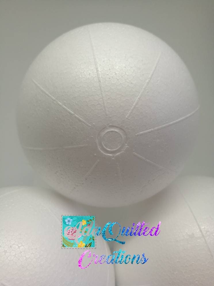 4'' Polystyrene Balls, Set of 6 Marked Polystyrene Balls, 10cm 4 Inches  Premarked Styrofoam Balls, 10 Cm Polystyrene Spheres, Foam Balls 