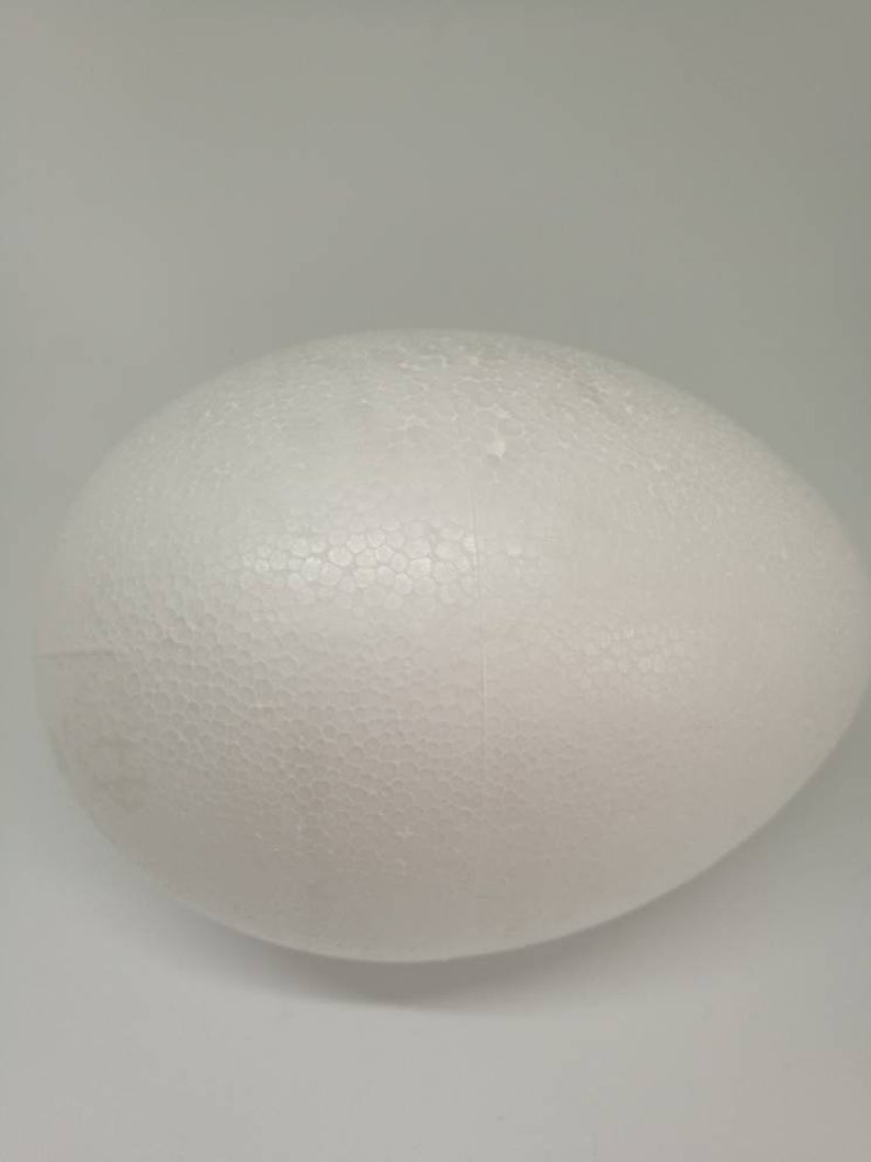 Extra large polystyrene eggs 4.7 Set of 6 marked Etsy