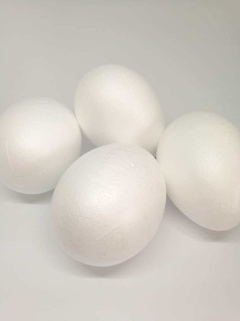 4'' Marked Styrofoam Eggs in Sets of Six Premarked Etsy Australia