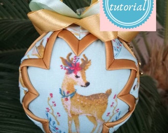 Window Quilted Ornament Tutorial, No Sew, DIY Nursery Decor (PDF Pattern)