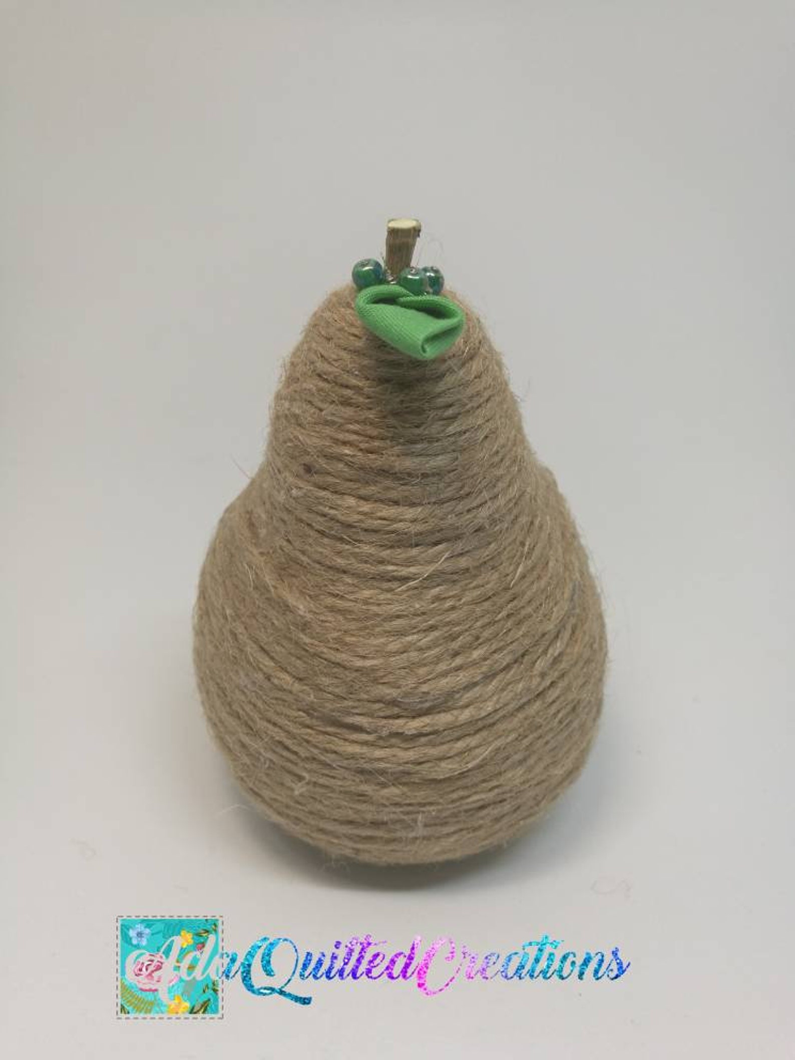 Rustic fall decor rope apples and pears teacher's gift Etsy