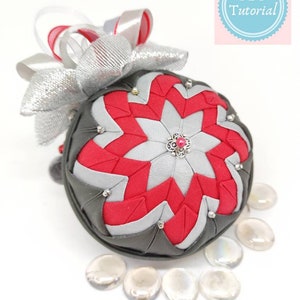 TUTORIAL pdf file, Dancing swirl pattern, no sew quilted ornament, step by step instructions,  christmas decor, DIY quilted ornament