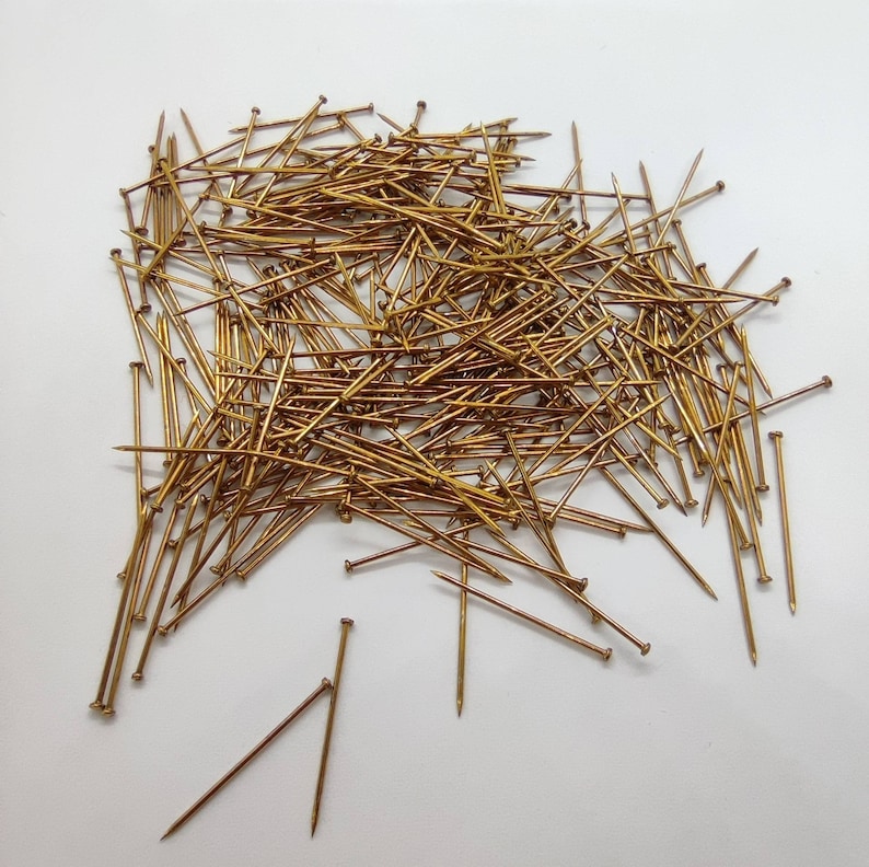 Golden Craft Pins Brass Rustless Pins 20 Mm Sold in Packets Etsy