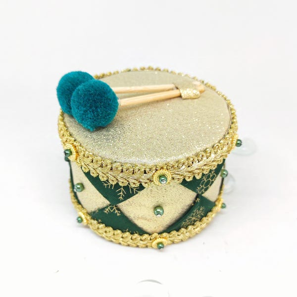 Festive Fabric Drum Ornament main image 1