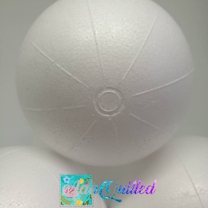 Bolas de poliestireno de 9 cm (3,54 pulgadas), bolas de poliestireno marcadas de 3,5" en juegos de seis, bolas de poliestireno premarcadas, esferas de poliestireno, bolas de espuma