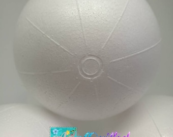 Marked Polystyrene Balls, 9cm Craft Foam Spheres, Sold in sets of 6