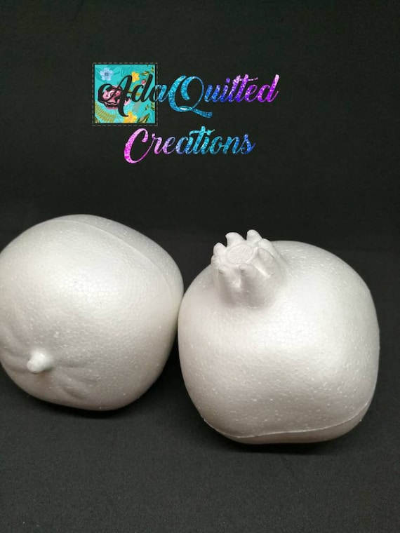 Lot De 20 Pommes En Mousse De Polystyrène - Modèles Blancs 8,5 Cm - Pour Déco, Bricolage, École