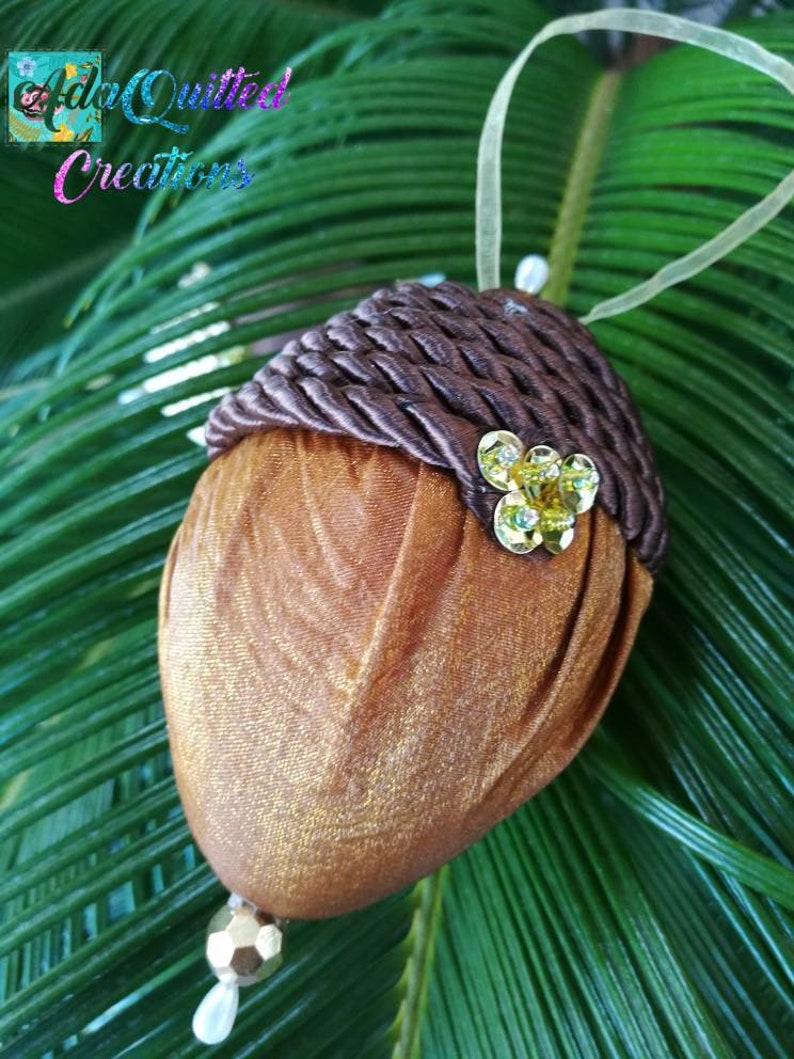 Acorns fabric acorn ornaments or bowl fillers fall decor Etsy