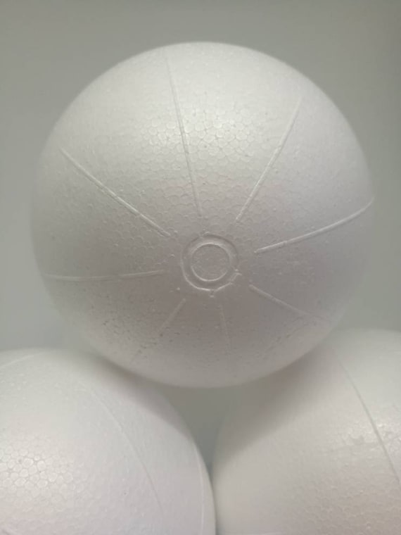 Part 2: Get some ball pit balls and 3” styrofoam circles. I linked all