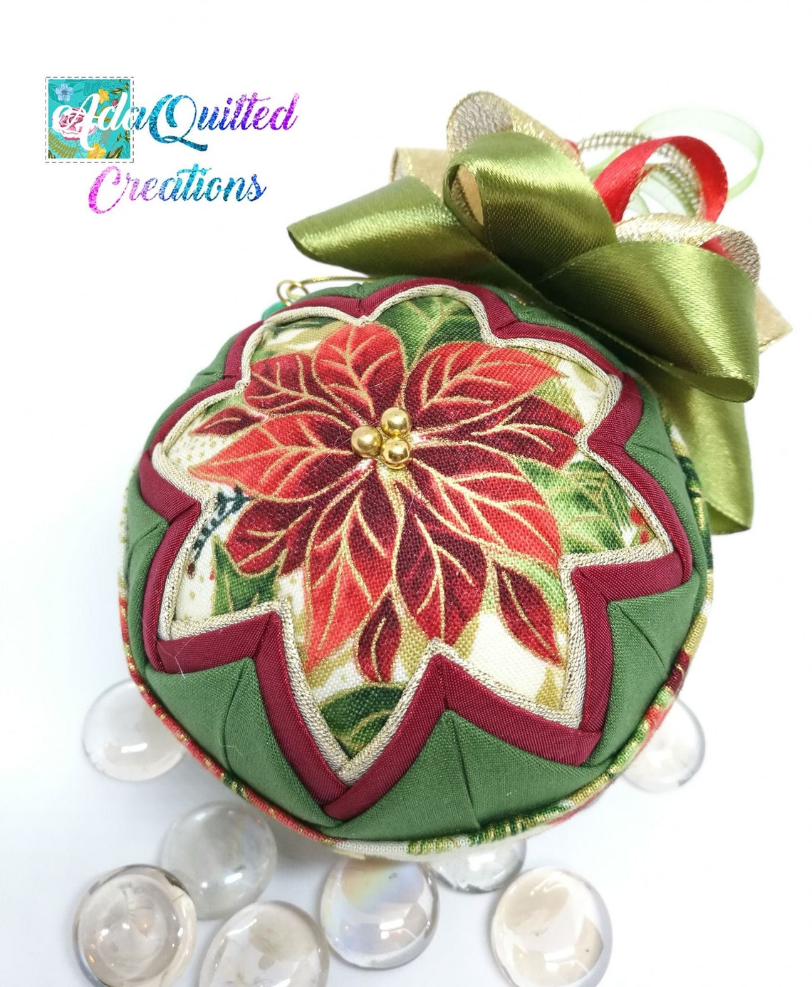 TUTORIAL Window Quilted Ornament Pattern No Sew Quilted Etsy