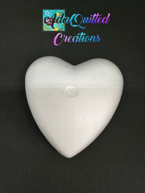Buy Set of 6 Styrofoam Hearts, 11 Cm Polystyrene Hearts in Sets of