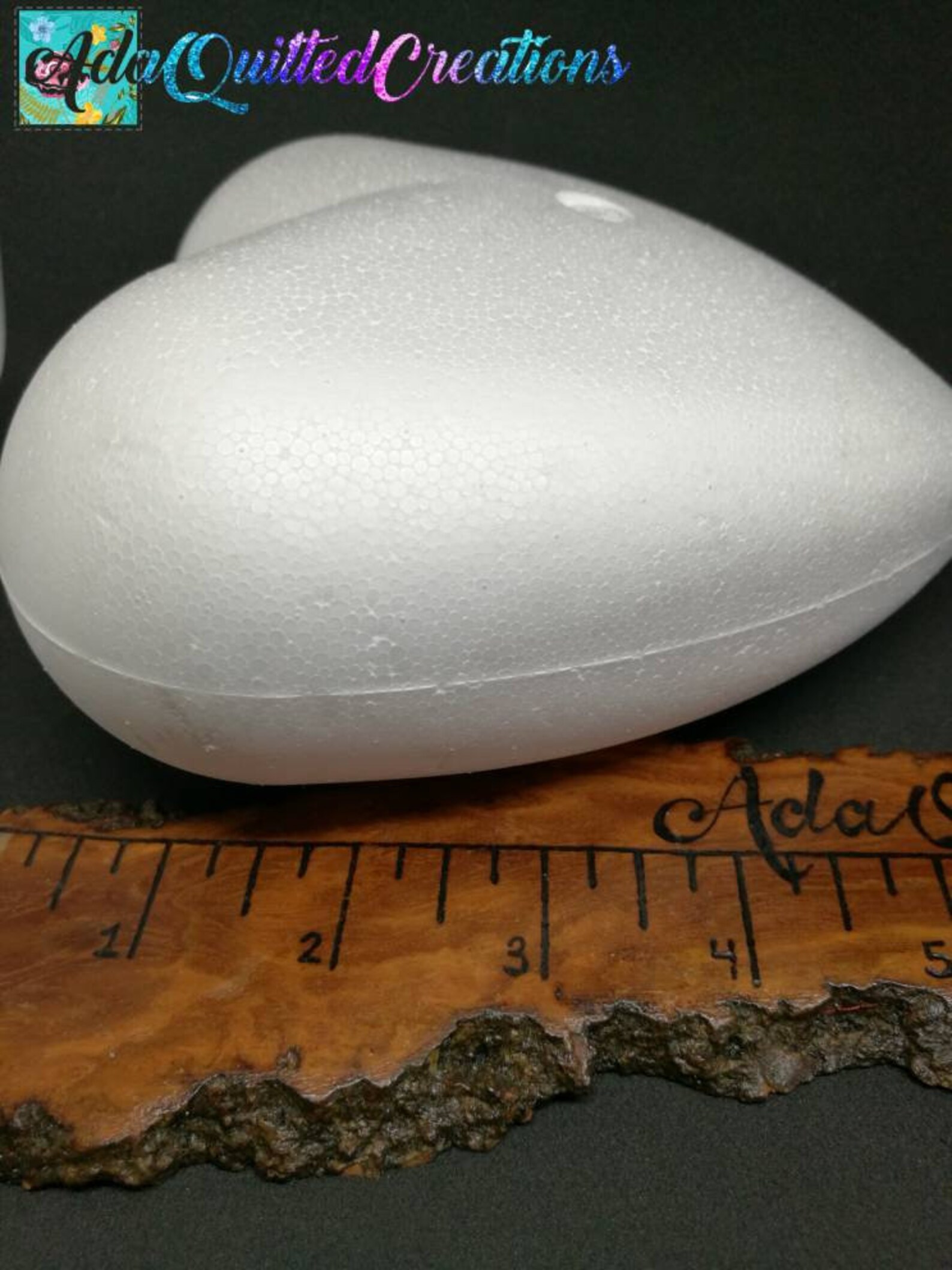 Large Styrofoam Hearts Set of Two Polystyrene Hearts Height Etsy