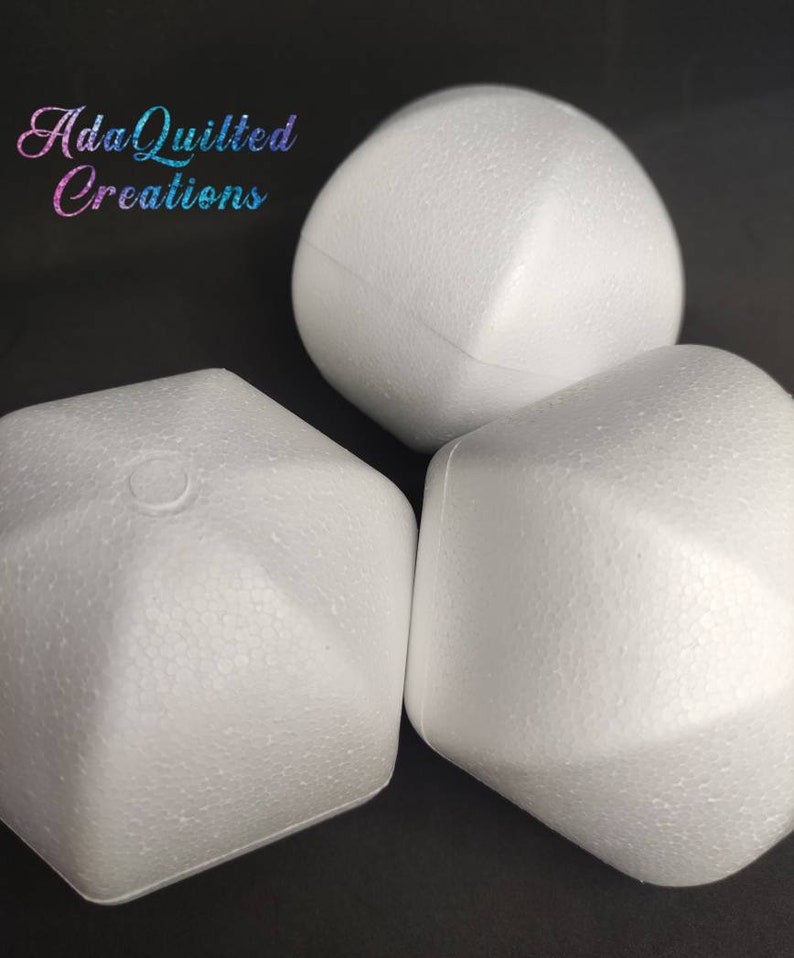 4'' Polystyrene Hexagon Balls Sold in Sets of 6 Etsy