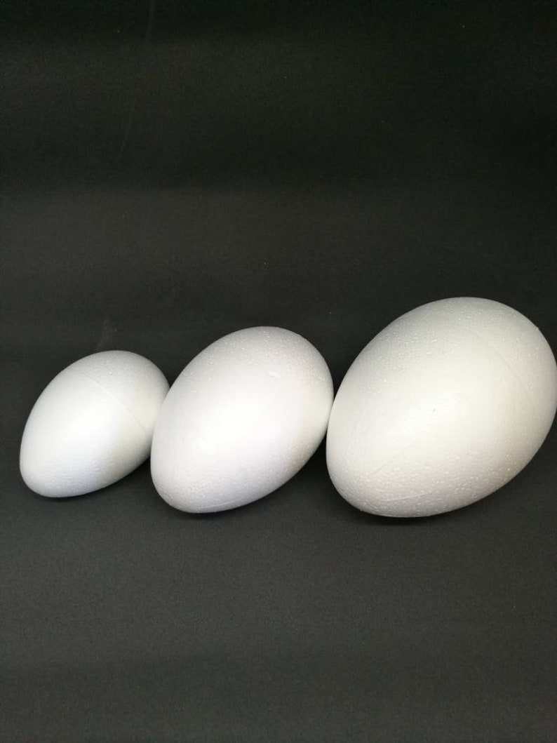 4'' marked Styrofoam eggs in sets of six premarked Etsy