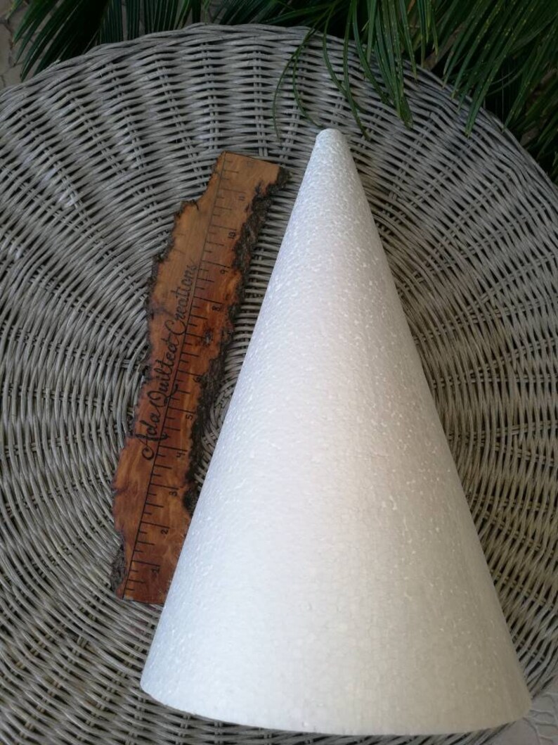 Large Styrofoam Cone Polystyrene Cone Wide Diameter Cone Etsy