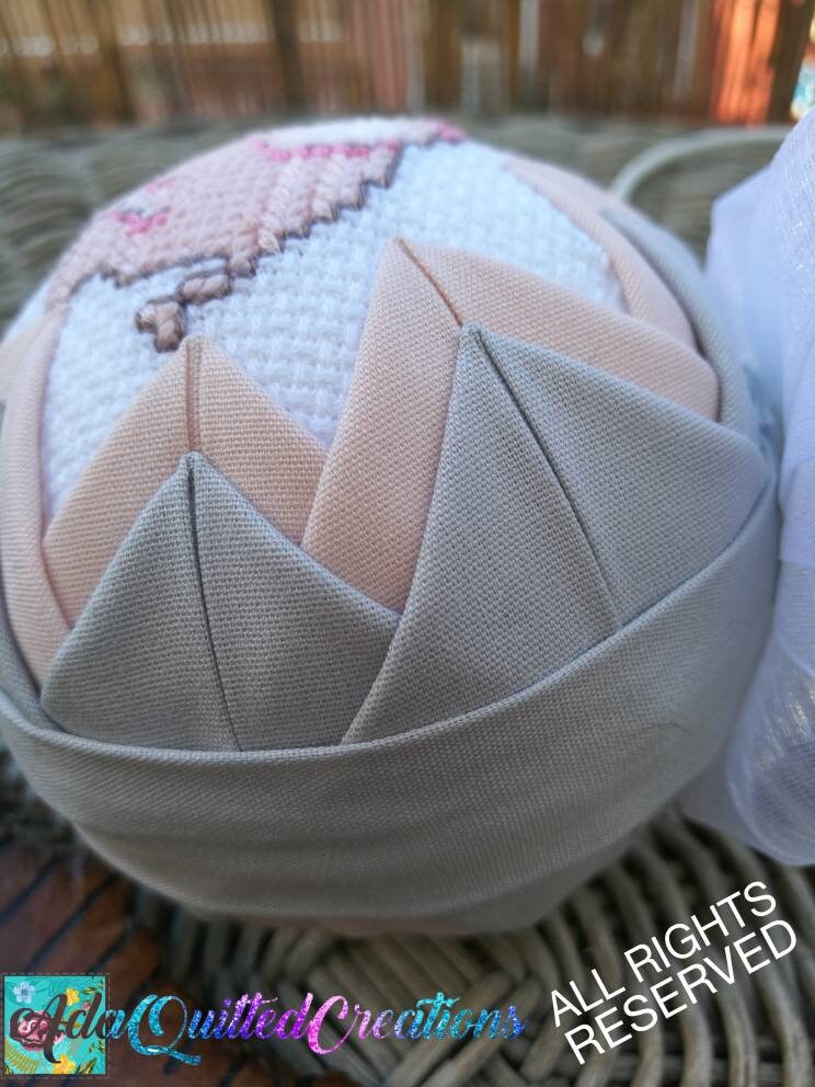 Baby First Christmas Elephant Circle Acrylic Ornament