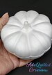 Large Polystyrene pumpkin in sets of two, styrofoam pumpkin diameter 12.50cm (4.93') height 8.50cm (3.35'), EPS polystyrene shape diy crafts