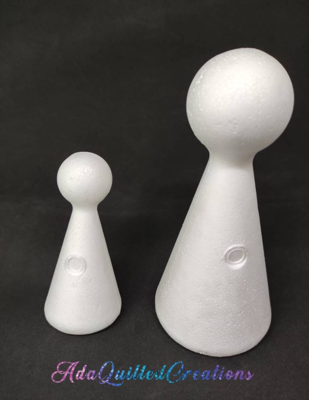 Polystyrene Cone Body Shapes in Two Sizes Set of Six Etsy
