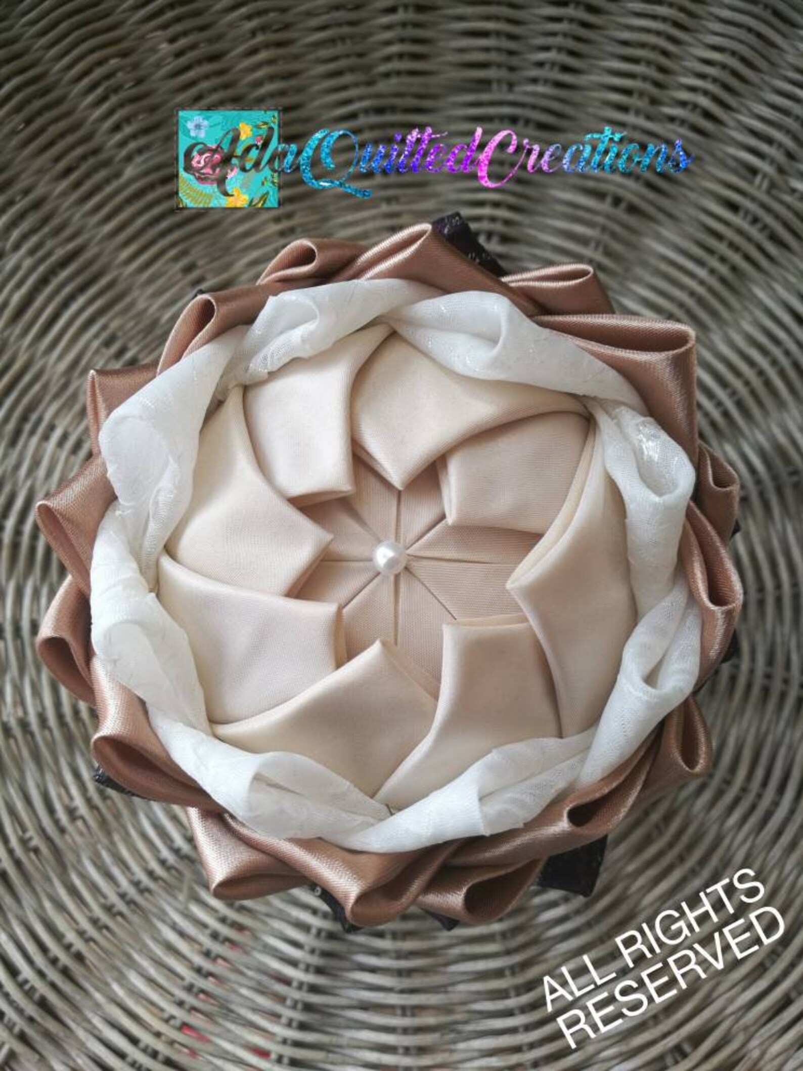Fabric Pot Flower Kitchen Tabletop Decor Holiday Pot Flower Etsy