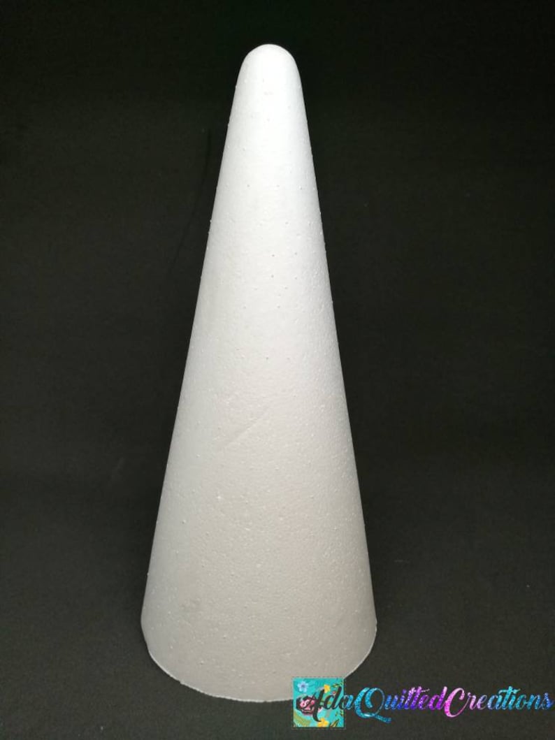 Large Styrofoam Cones Set of Three Polystyrene Cones Height Etsy