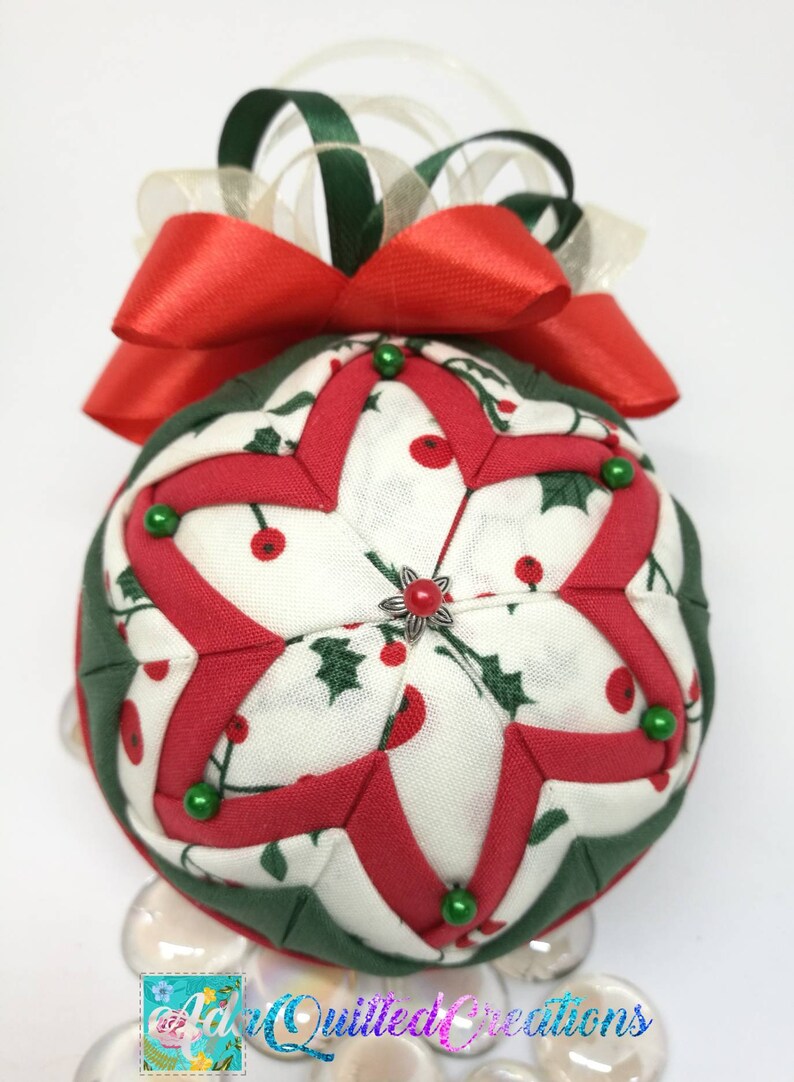 Christmas ornaments quilted Christmas baubles housewarming Etsy