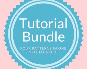 Quilted Ornament Beginner Tutorial Bundle, No Sew Patterns (PDF)