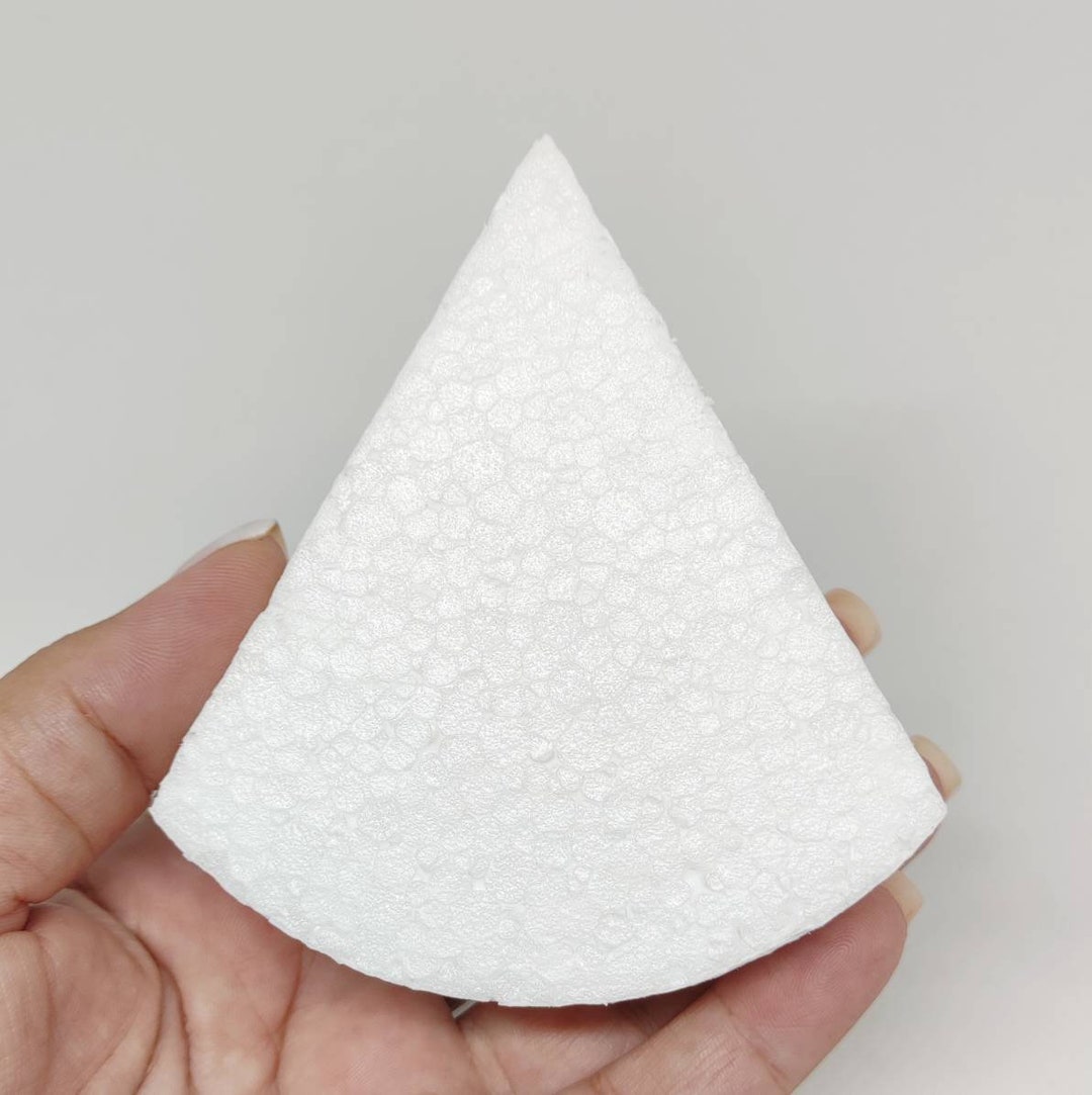Triangle Styrofoam Slices Sold in Sets of 10, Soft Foam Wedges Sold in