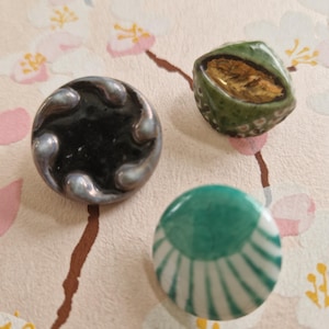 Small Antique Porcelain Buttons 20 21 mm antique French buttons collection
