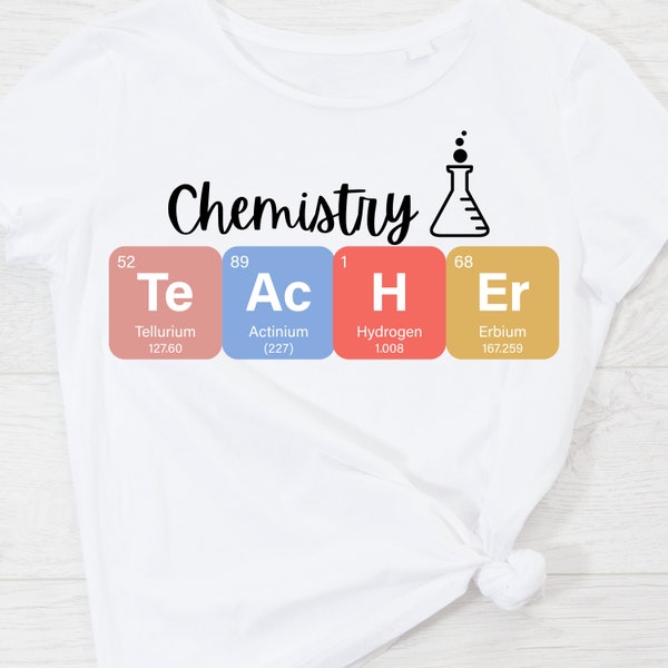 Chemistry Teacher Elements SVG, PNG file