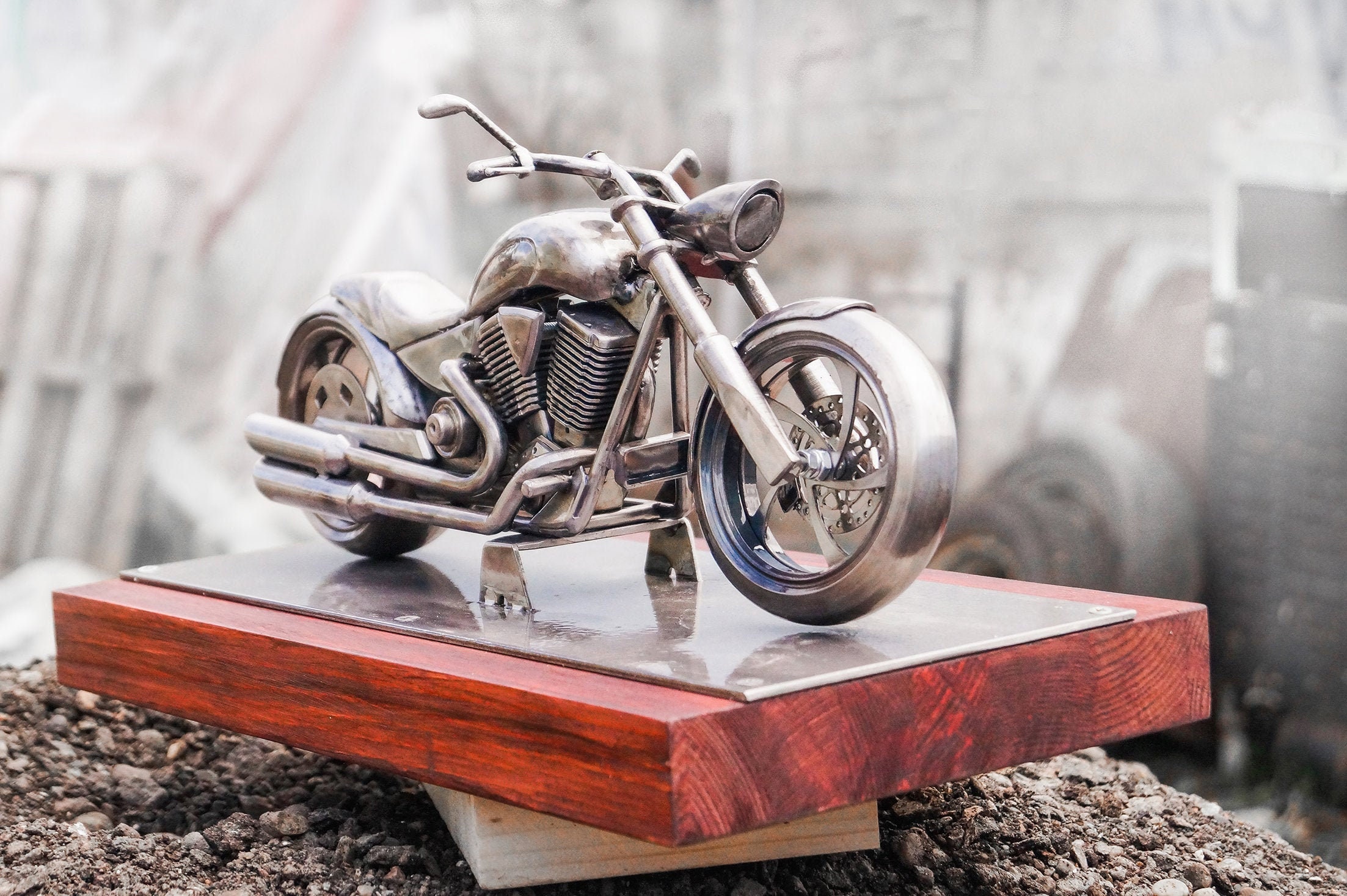 Original Victory Vegas Motorcycle Metal Sculpture Steel Indoor Etsy