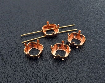 funky pattern Irina Miech 9mm gold plated sterling silver 2 pcs vermeil cones Hill Tribe