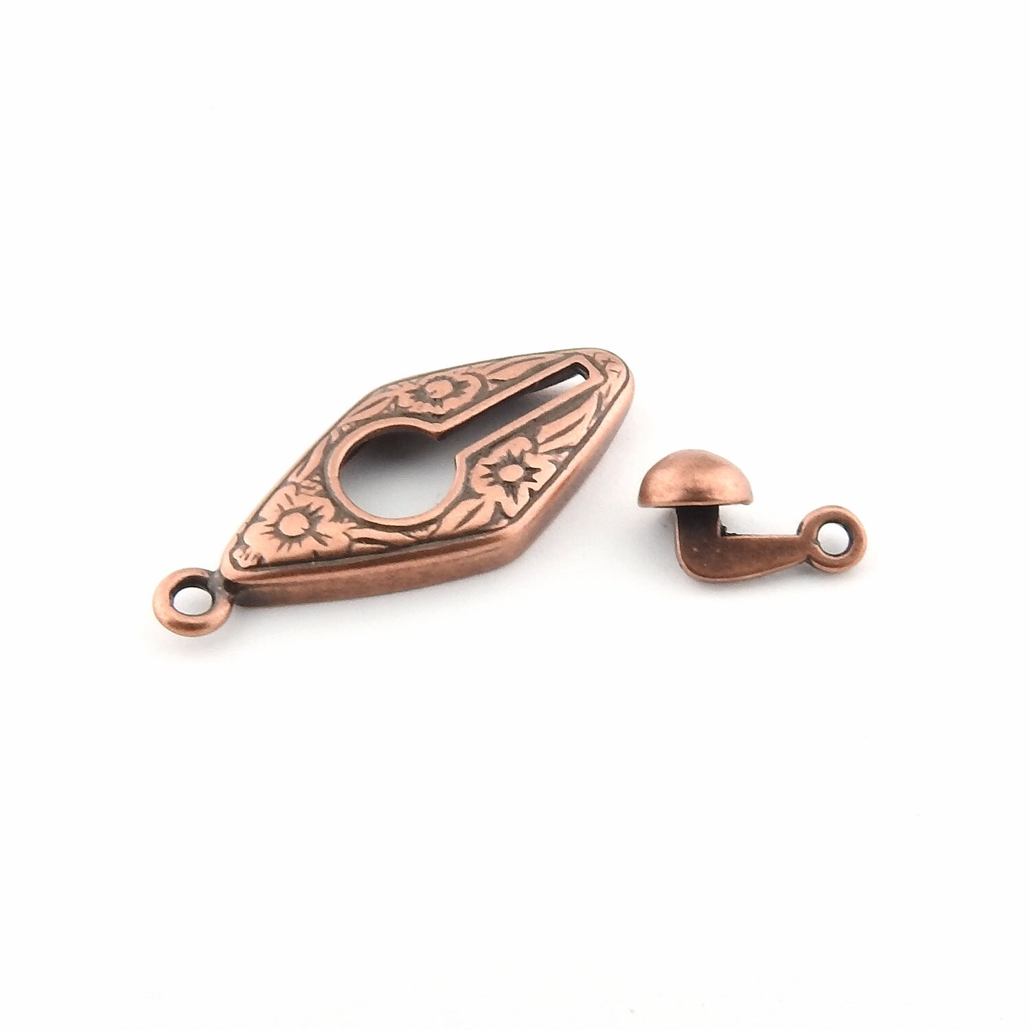 2 Teil schiebe Schlüsselloch Verschluss Komponente antik | Etsy