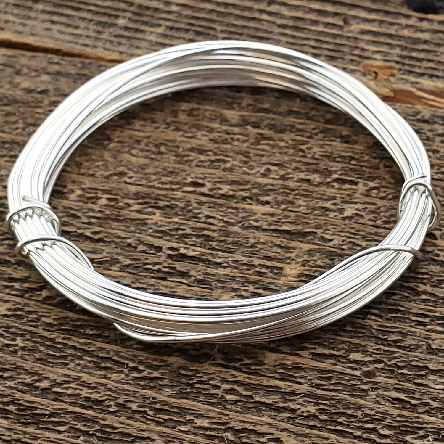 Silver plated wire for jewelry design 1mm thick 18 gauge