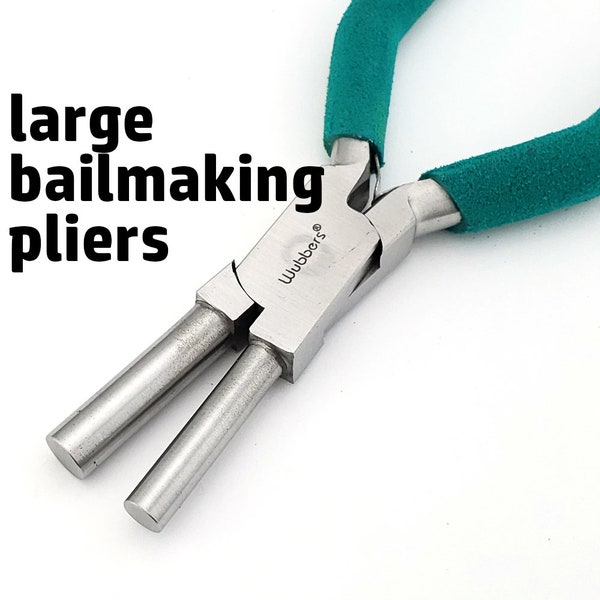 Wubbers bail making pliers, large round designer mandrel for shaping coiling wrapping wire and sheet metal, Irina Miech