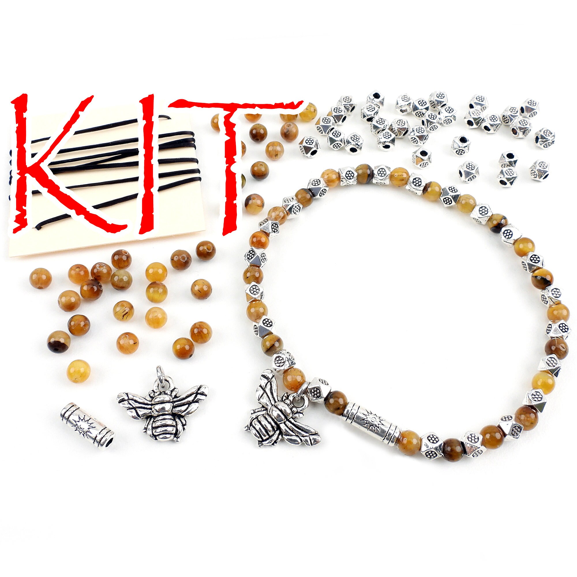 Charm Bracelet Kit, Do It Yourself Jewelry Making Kit, Over 50