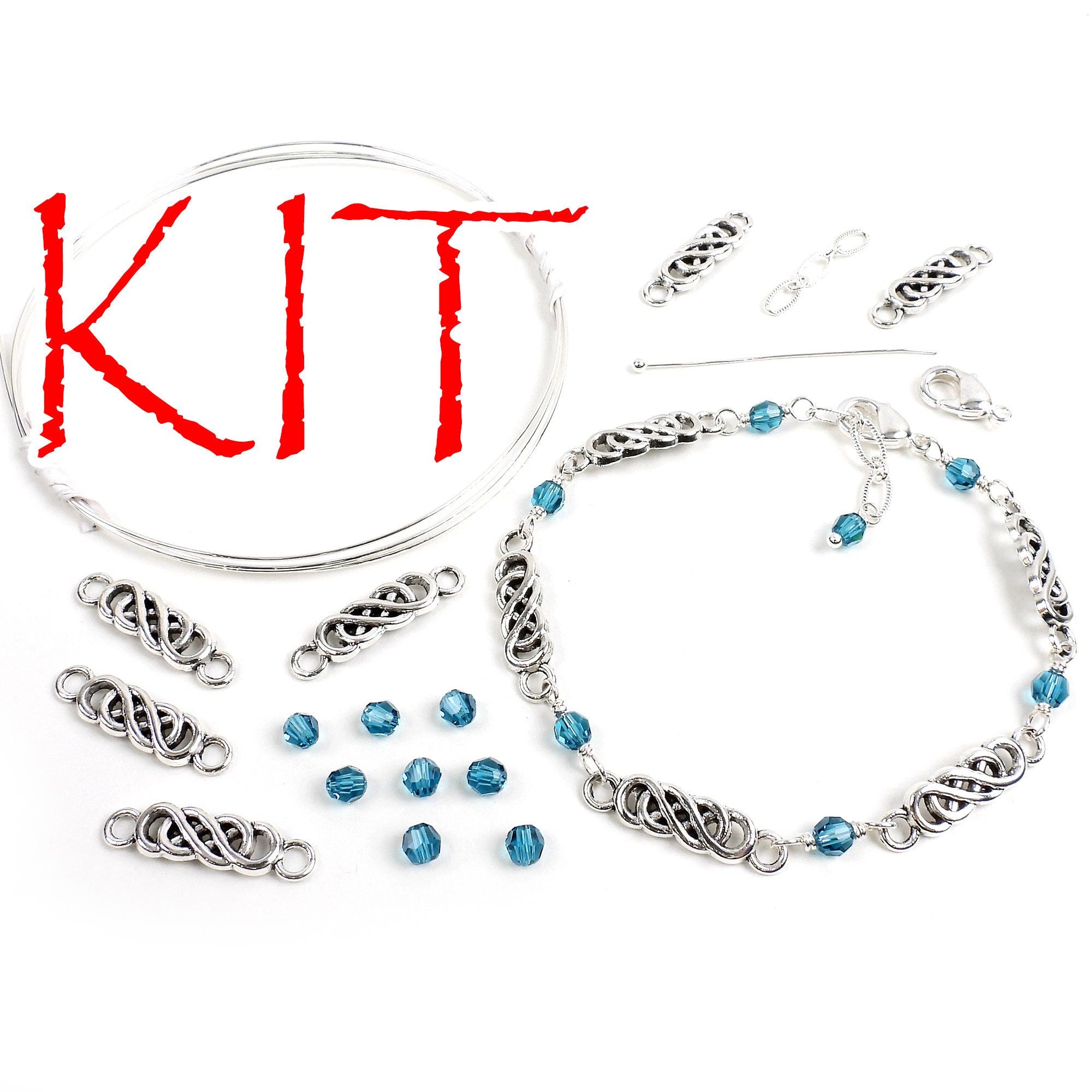 Jewelry Making Supplies Kit Jewelry Making Tools Kit Includes Beads Wire  for Bracelet and Pearl Beads Spacer Beads Jewelry Plier