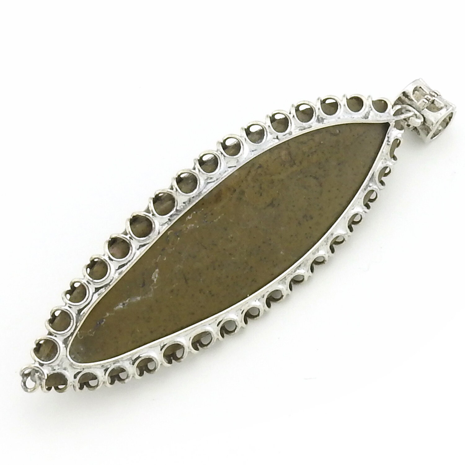 Orthoceras Fossil Pendant Black and White Stone Decorative Etsy