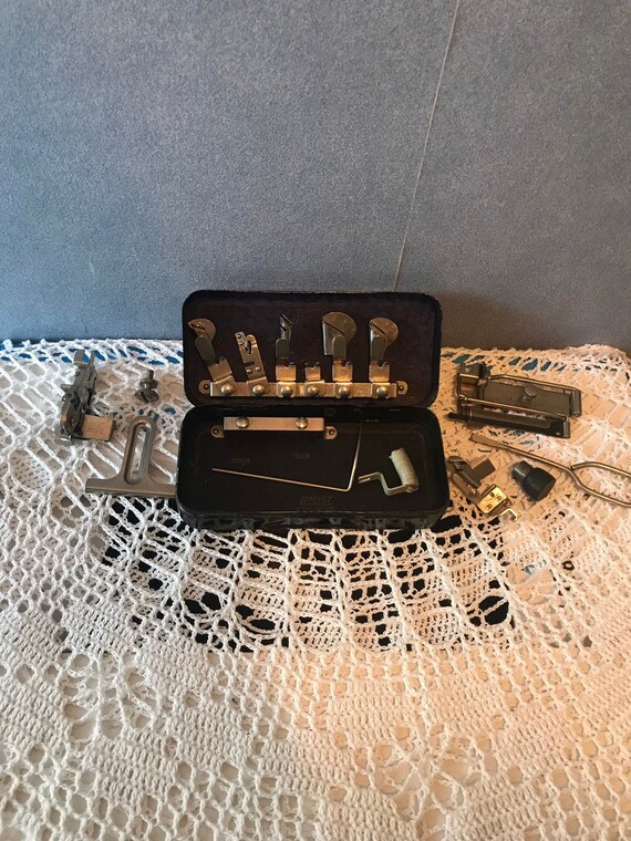 Vintage Greist Sewing Machine Parts in Metal Case 15 Piece | Etsy