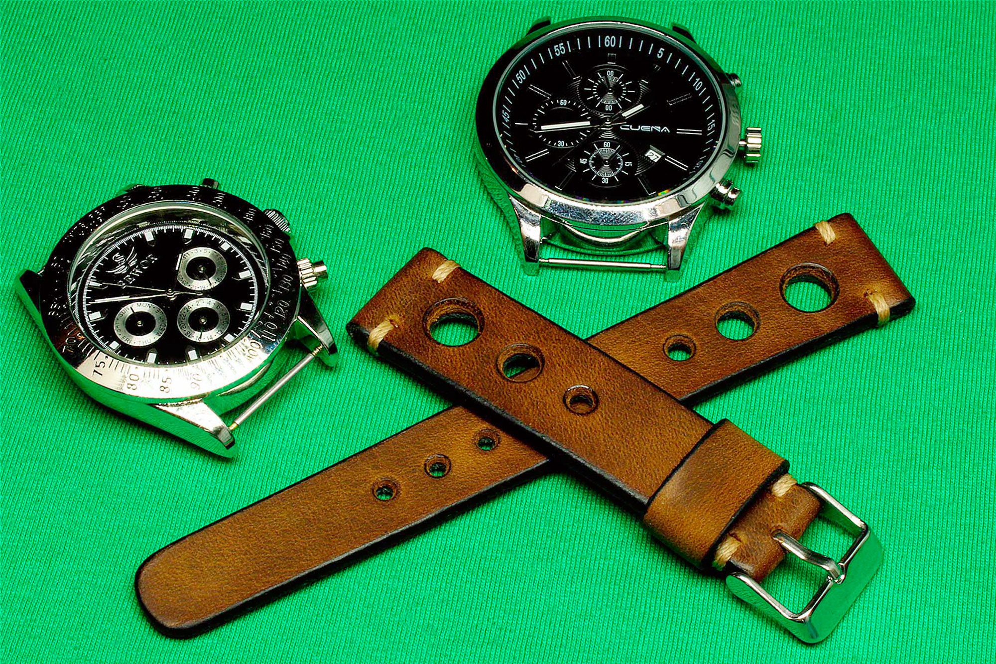 Handmade Leather Watch Strap Rally Watch Strap of Distressed Etsy