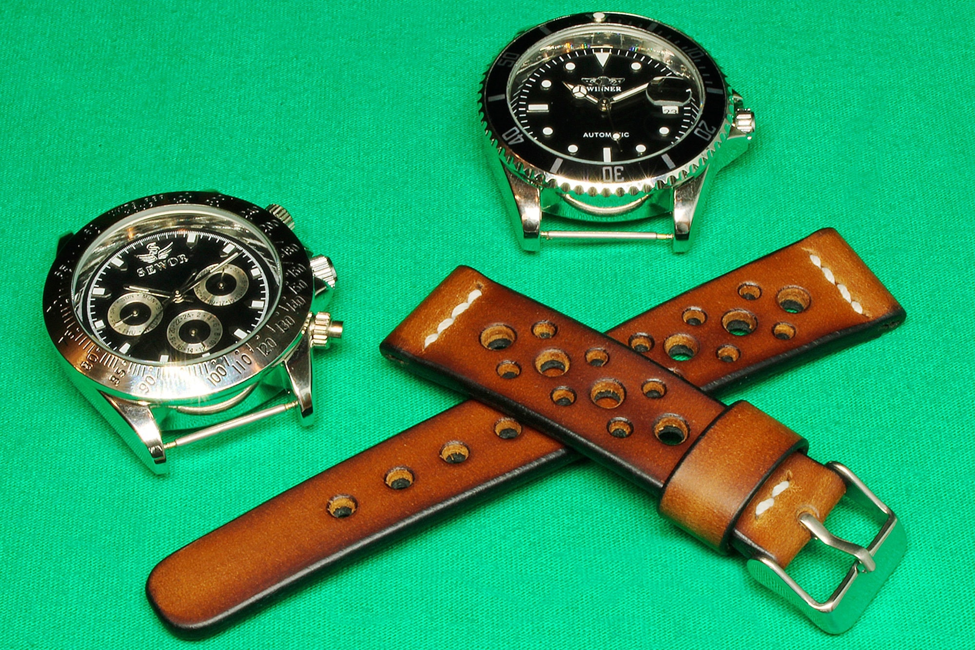 Handmade Leather Watch Strap Rally Watch Strap of Distressed Etsy