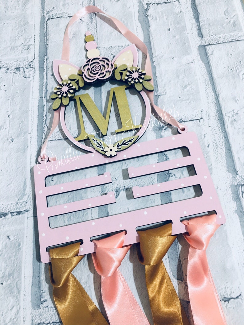 Handmade Personalised Flower Bow Holder Gift Hair Etsy UK