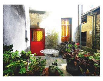 Italian village photography digital photography wall decoration