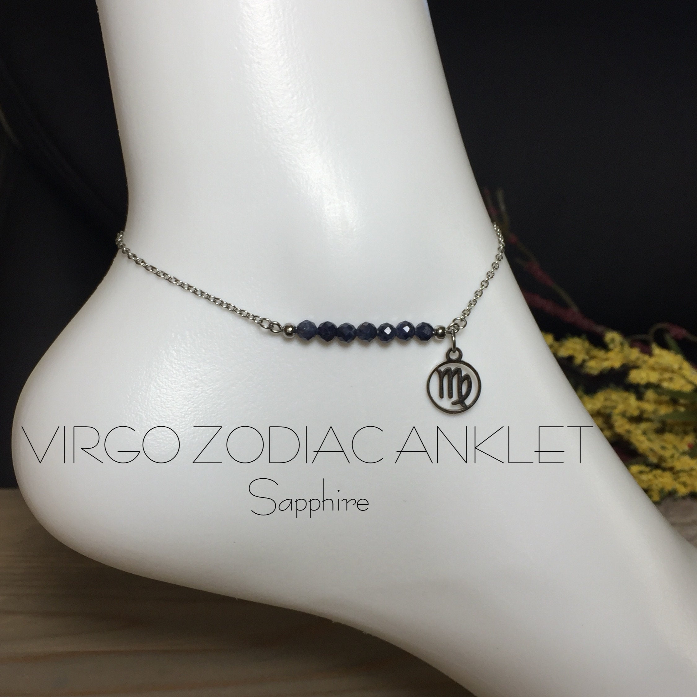 Virgo Anklet - Etsy