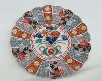 ARITA IMARI FAN JAPANESE SALAD PLATE
