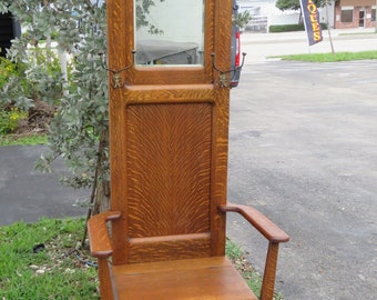 Antique Hall Tree Etsy