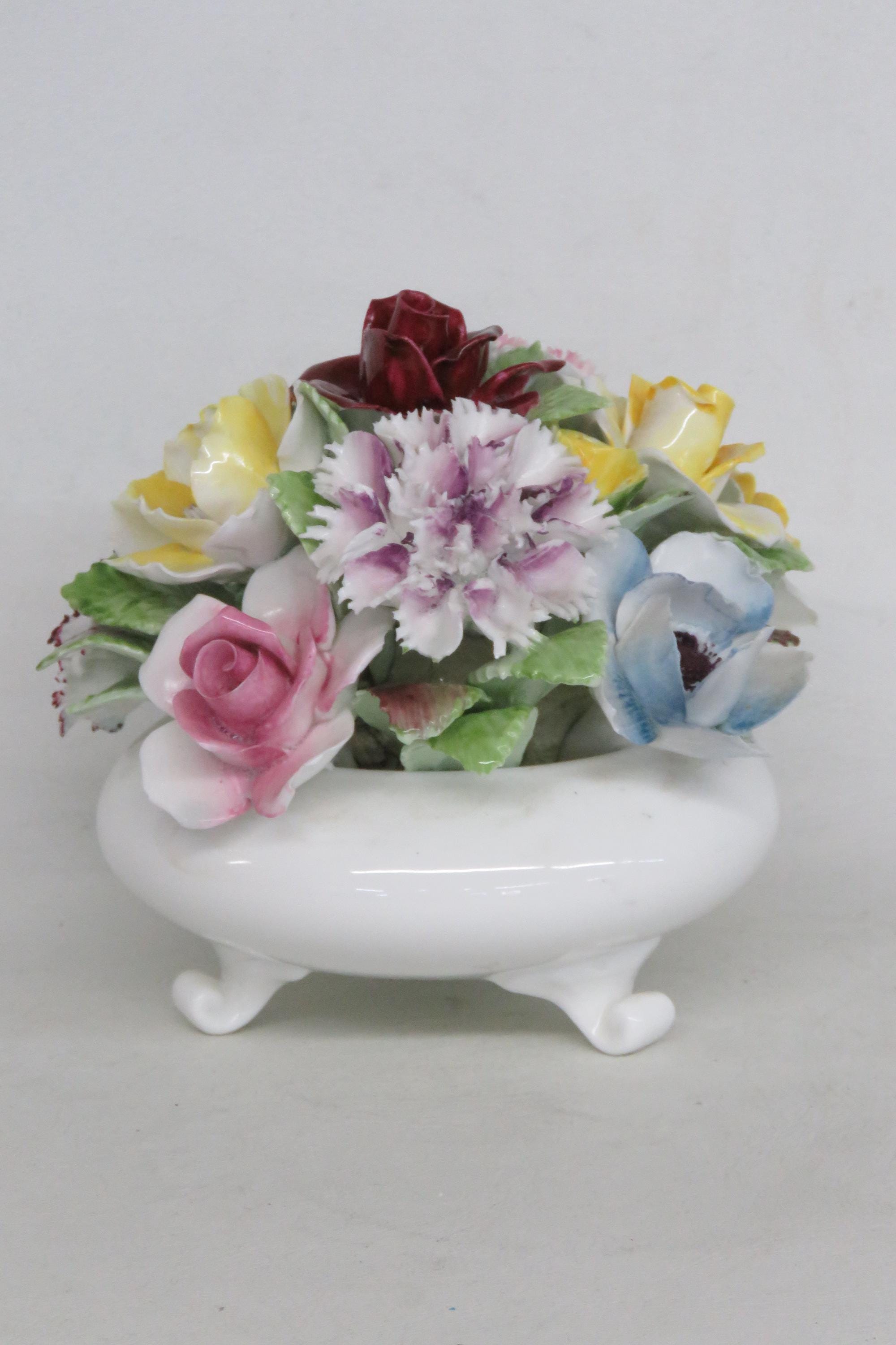 Royal Doulton Bone China Flower Basket - Etsy