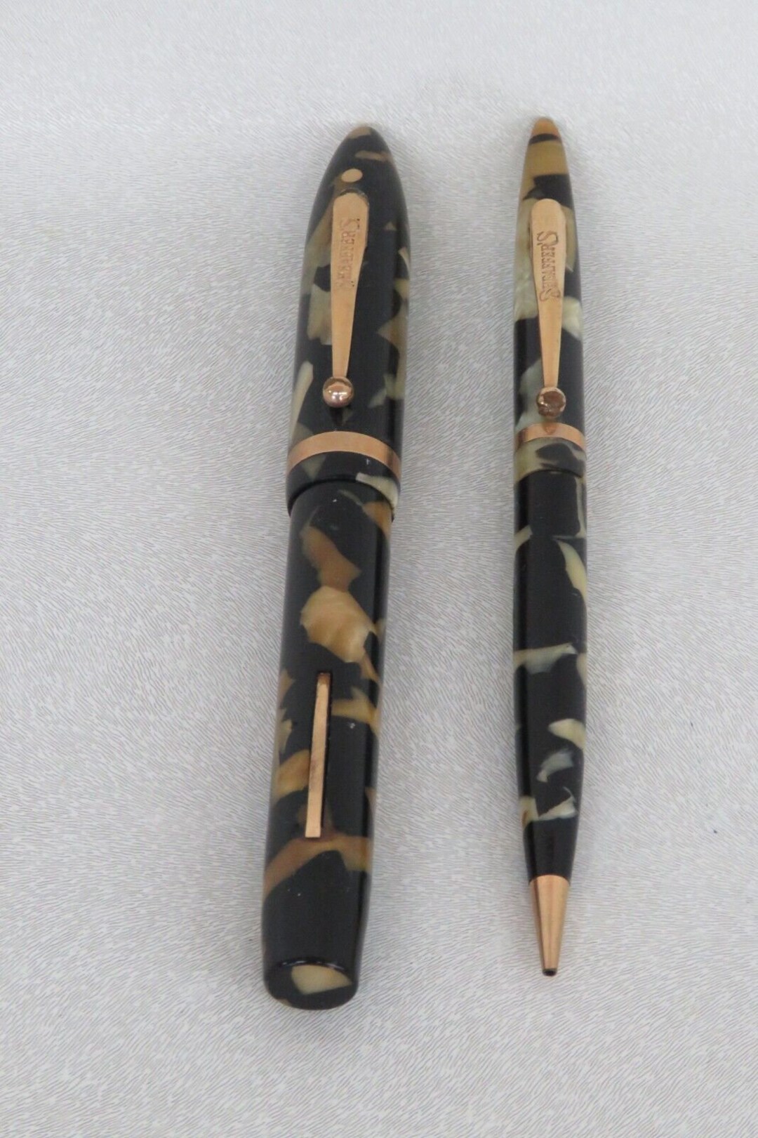 Sheaffer Balance 5-30（ブラック＆パール 琥珀色）万年筆 il_1080xN.5394253985_icq3.jpg