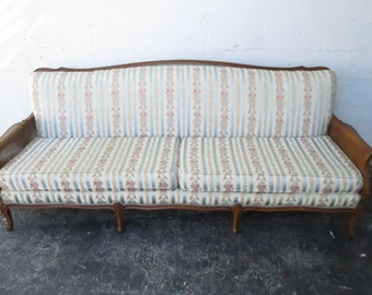 French Carved Cherry Caned Long Sofa Couch 3476 SHIPPING NOT INCLUDED Please ask for shipping quote